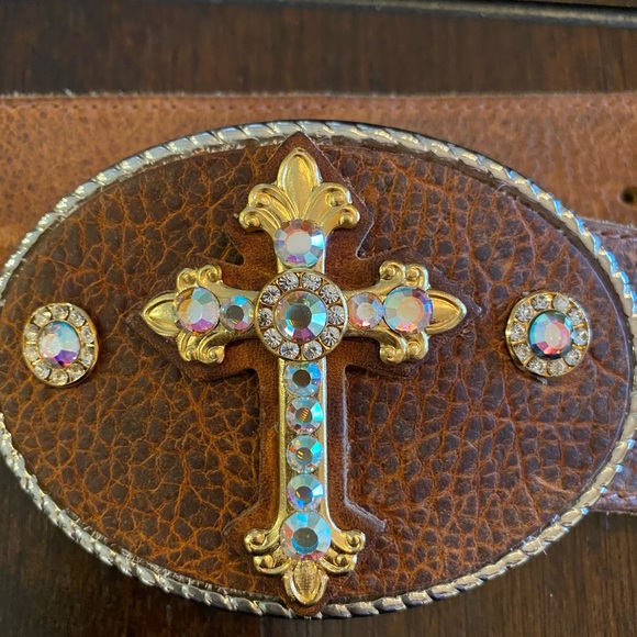 Michelle Monroe Leather & Swarovski Belt - Picture 5 of 6